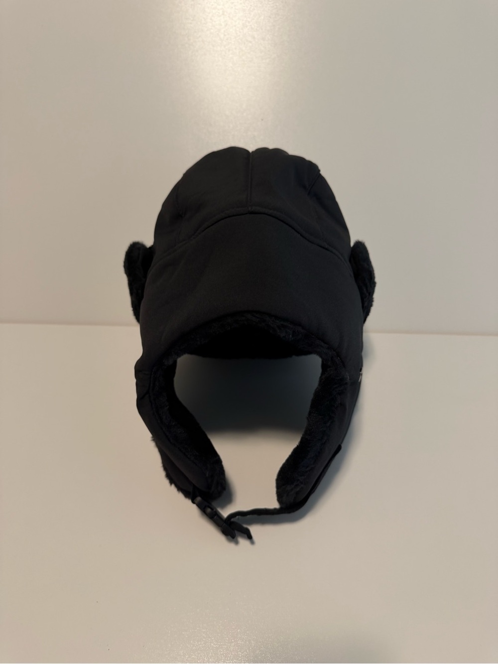 Black Faux Fur Trapper Hat